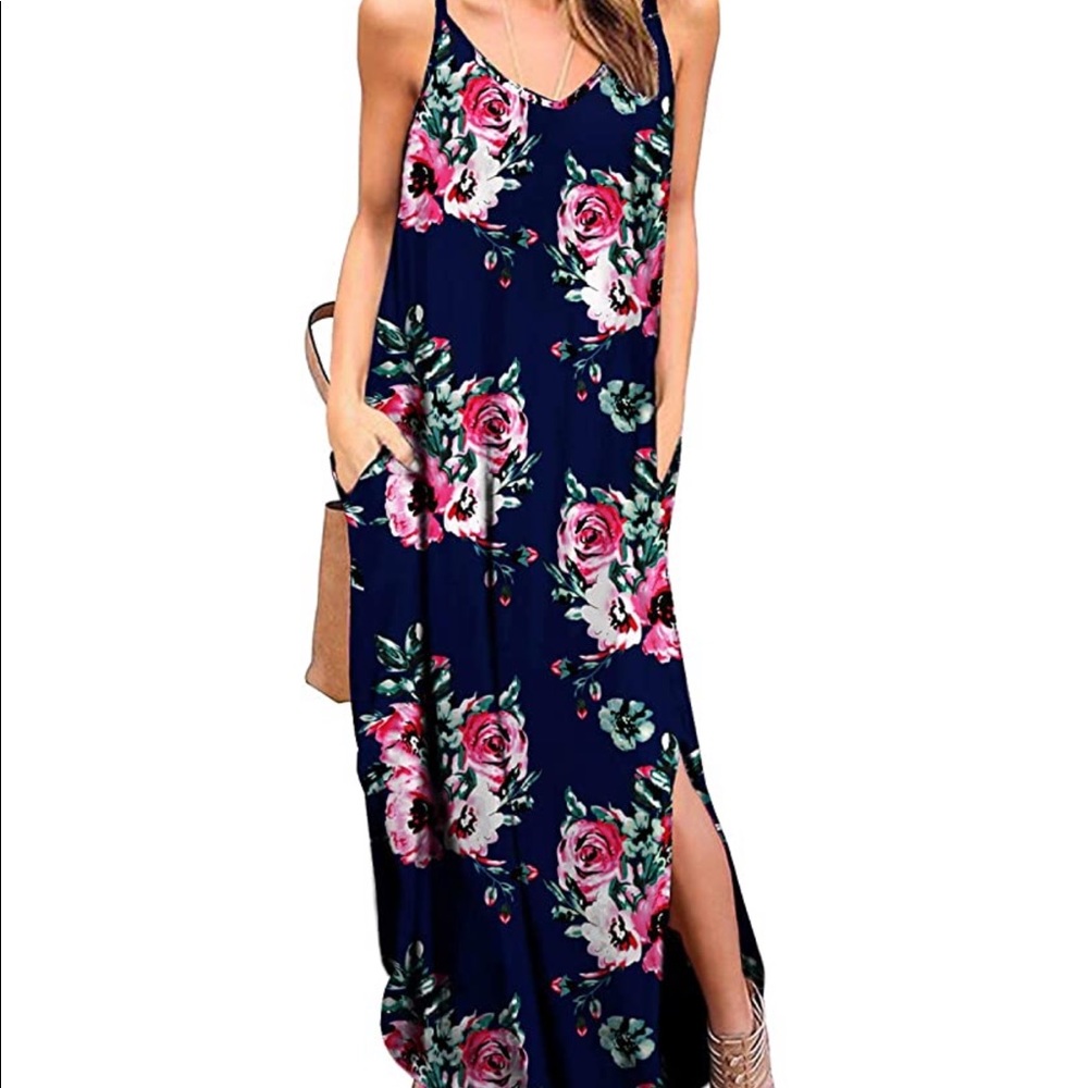 Floral Maxi Dress...WITH POCKETS!